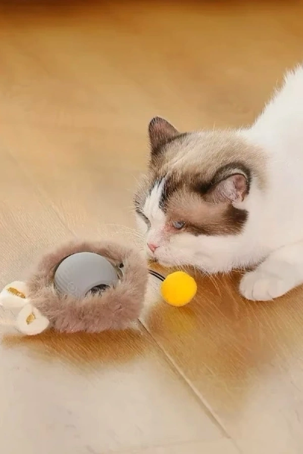 Tüylü Şarjlı Kedi Oyuncağı