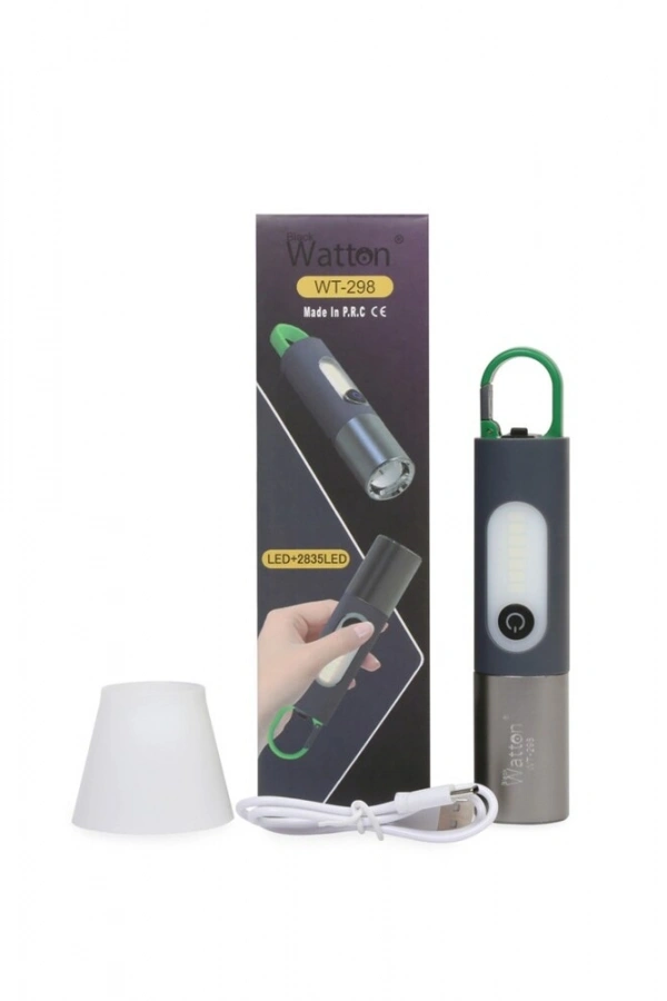 TYPE-C GİRİŞLİ 750 Lümen Şarjlı Kamp Lambası Wt-298