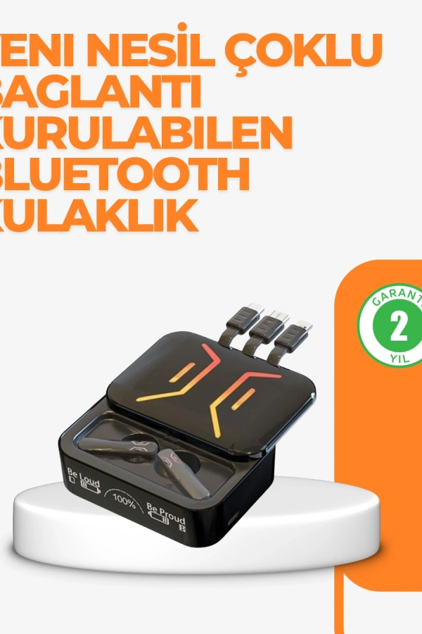 Type-C Girişli Bluetooth Kulaklık – Uzun Bekleme Süresi