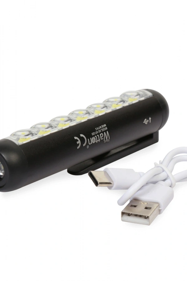 TYPE-C GİRİŞLİ MIKNATISLI ŞARJLI CEP FENERİ WATTON WT-333