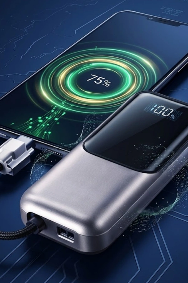 Type C ve Lightning Destekli Yüksek Kapasiteli Powerbank 13000 mAh