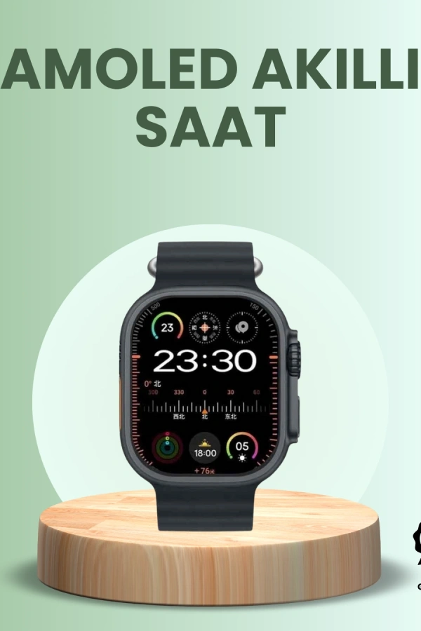 Ultra Akıllı Saat AMOLED Display 15 Gün Dayanıklı Batarya