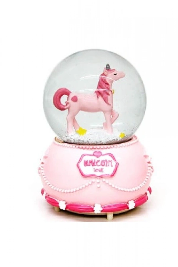 Unicorn Işıklı Kar Küresi