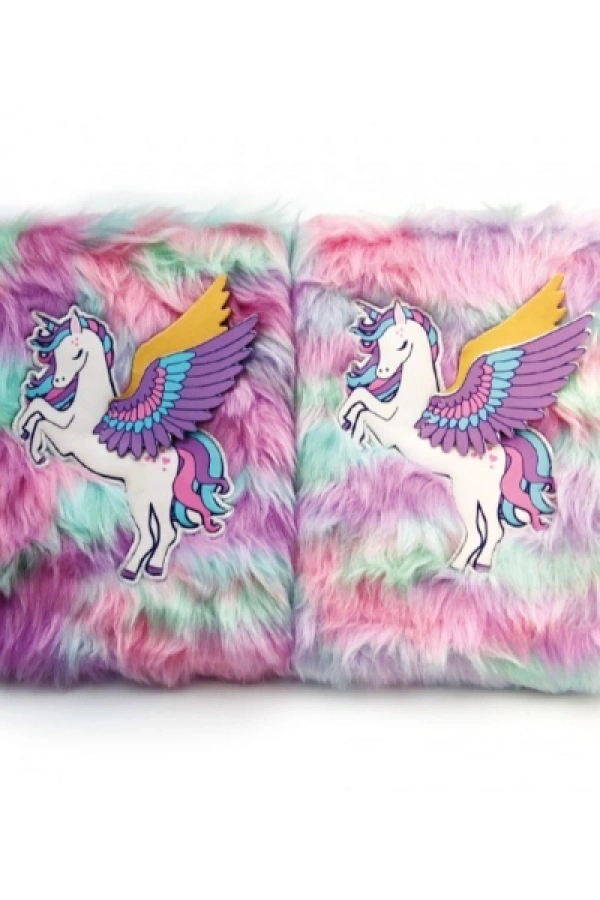 Unicorn Tasarımlı Peluş Hatıra Defteri