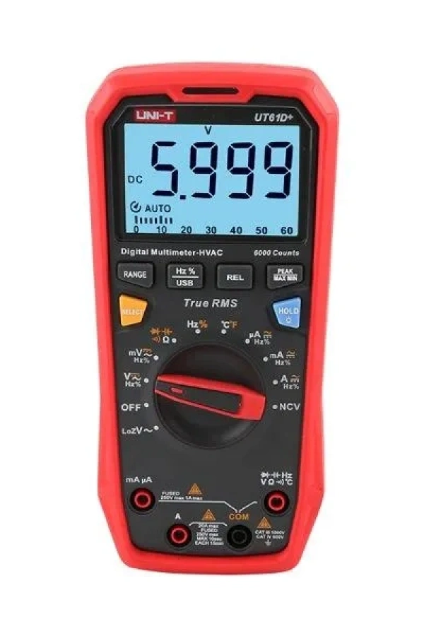 Unit-T True RMS Dijital Ölçü Aleti / UT 61D+