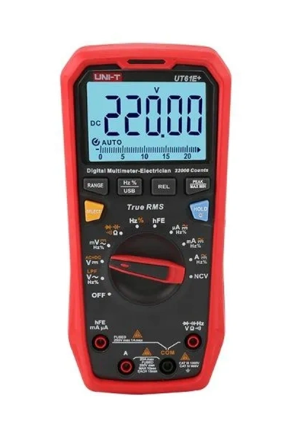 Unit-T True RMS Dijital Ölçü Aleti / UT 61E+