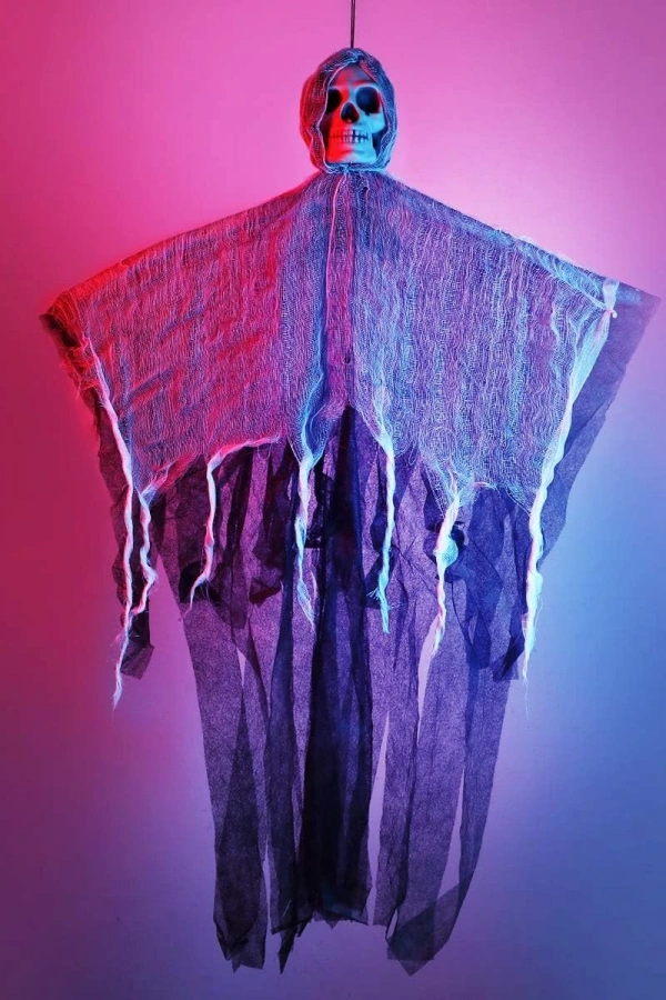 Ürpertici Kuru Kafa Hayalet Saçaklı Dekor