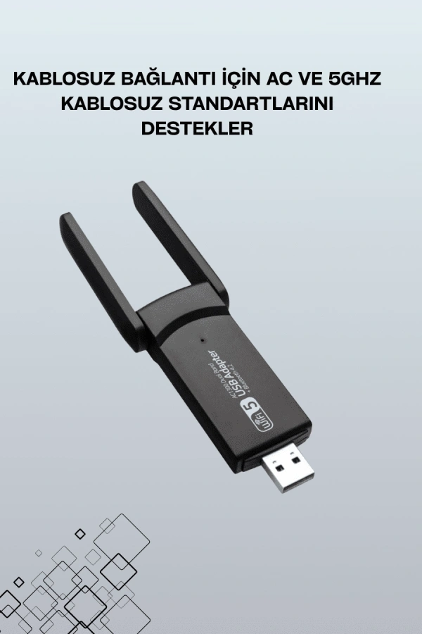 USB 3.0 Wireless Adaptör – 2.4GHz & 5GHz Destekli
