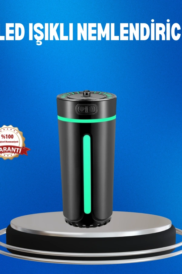 USB Bağlantılı LED’li Hava Nemlendirici Aromaterapi Buhar Difüzörü