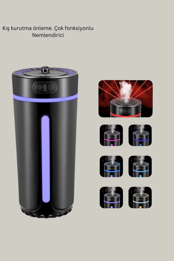 USB Bağlantılı LED’li Hava Nemlendirici Aromaterapi Buhar Difüzörü