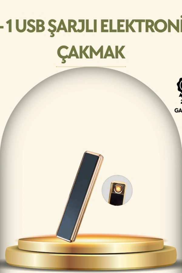 USB Şarjlı Alevsiz Elektronik Çakmak – Rüzgara Dayanıklı, Gazsız, Güvenli Kullanım