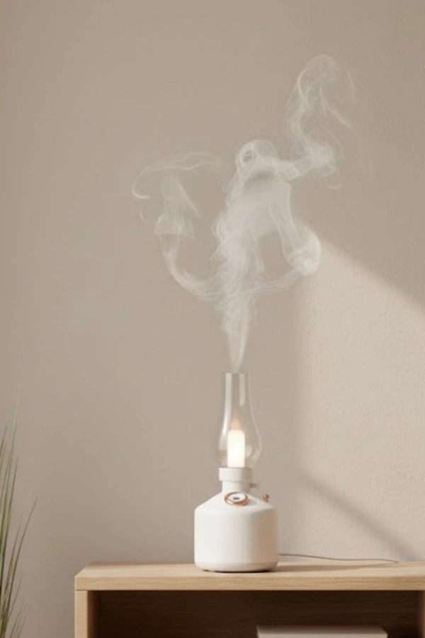 USB Şarjlı Gaz Lambası Modeli Nano Mist Aromaterapi Nemlendirici 280 ml