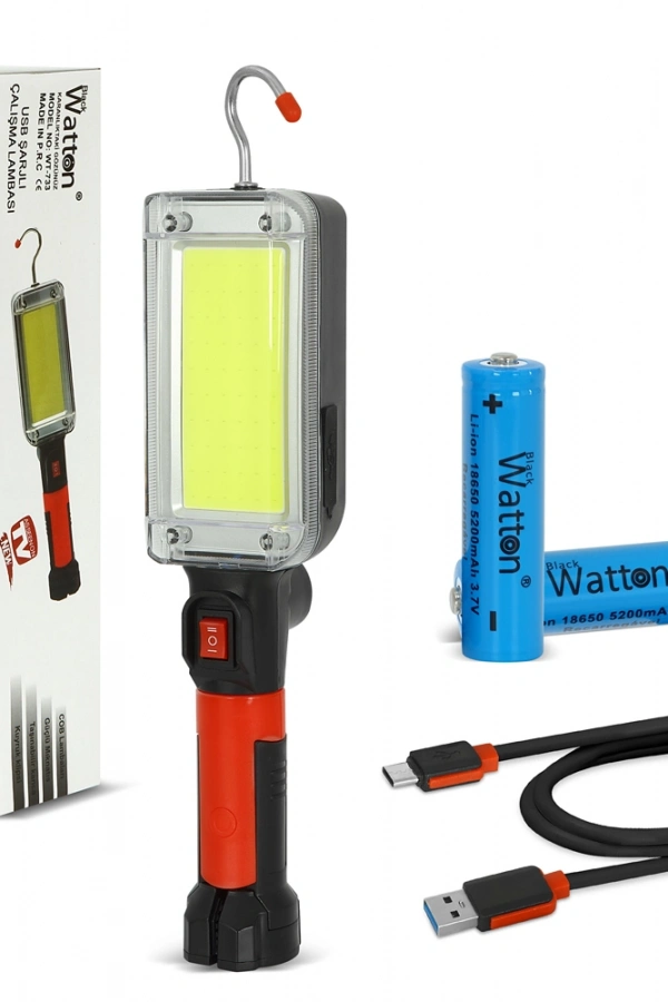 Usb Şarjlı Oto Tamirci Çalışma Lambası Watton Wt-733