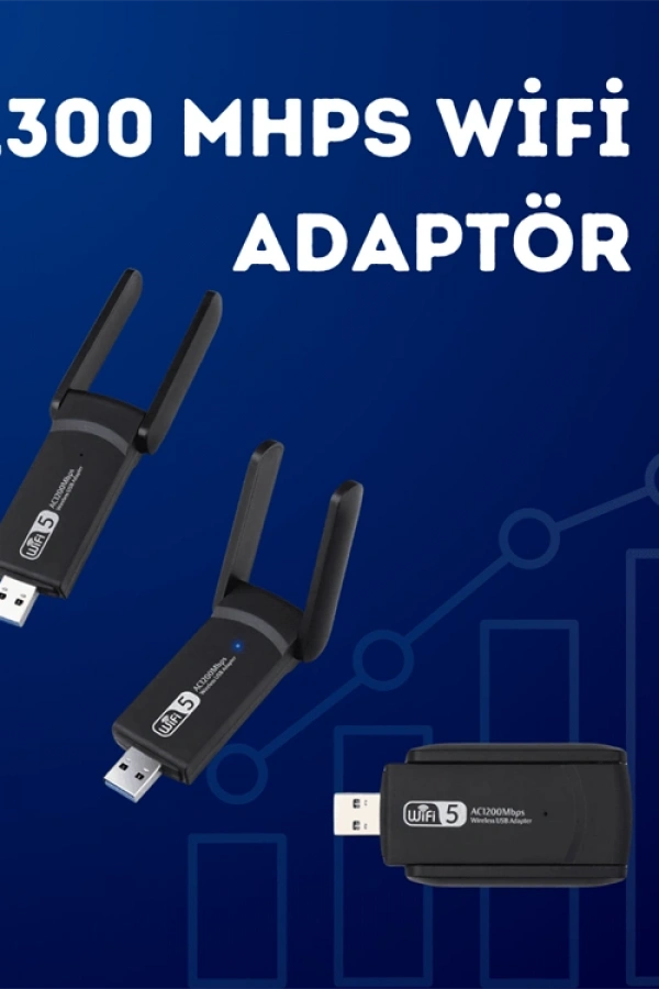 USB WiFi Adaptör – 1200 Mbps Hız
