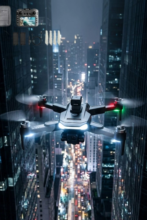 Uzaktan Kontrollü 4K Drone Akıllı Uçuş Modları ve Geniş Açılı Kamera Özellikli
