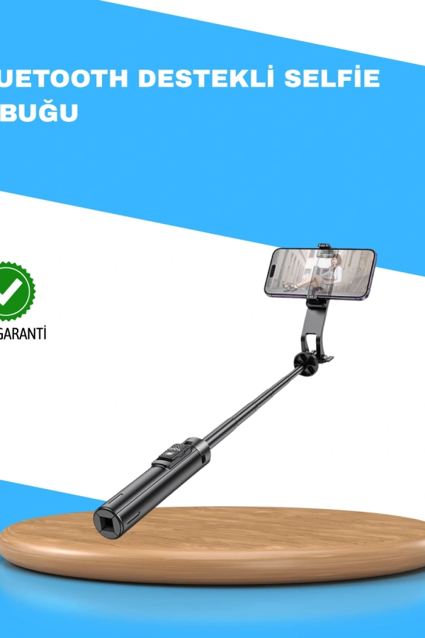 Uzaktan Kumandalı Bluetooth Selfie Çubuğu– 130 cm Ayarlanabilir