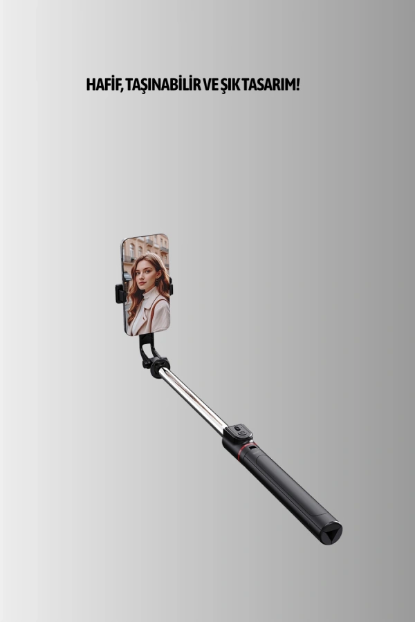 Uzaktan Kumandalı Bluetooth Selfie Çubuğu– 130 cm Ayarlanabilir