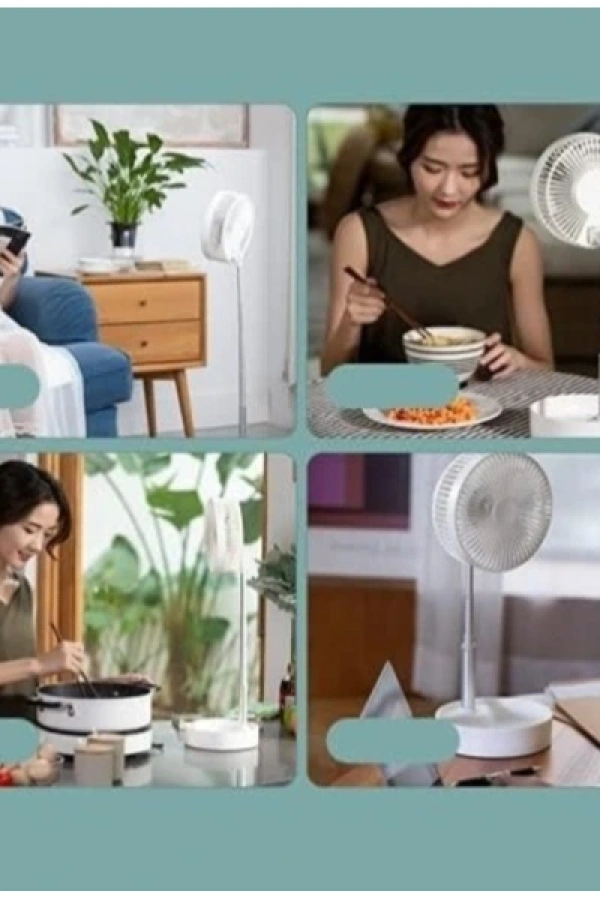 Uzaktan Kumandalı USB Mini Masaüstü Fan