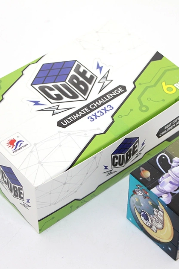 Uzay Temalı Küp Yapboz