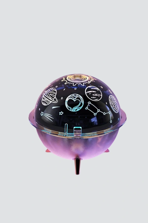 Uzay Temalı Projeksiyonlu Nemlendirici USB Güçlü Gece Lambası