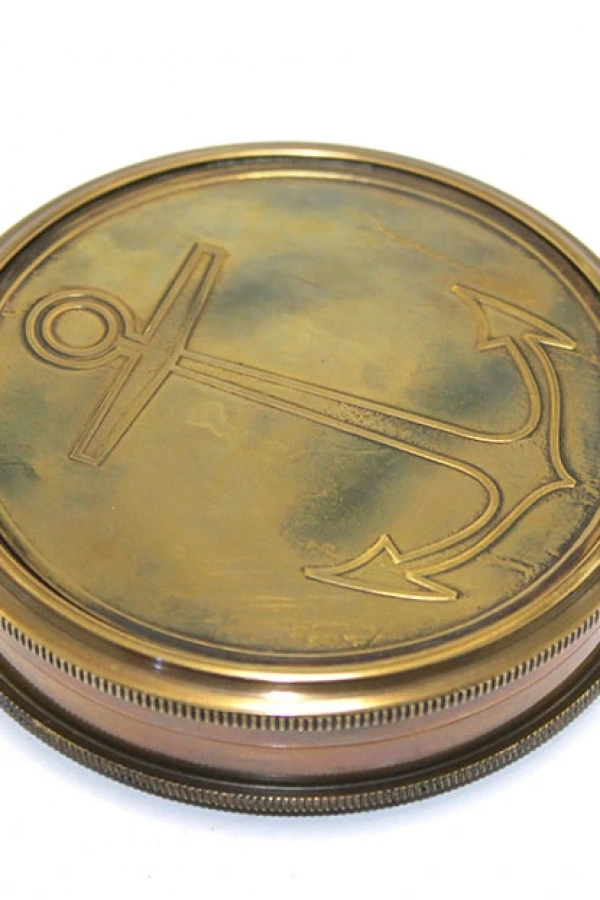 Üzeri Çapa İşlemeli Pirinç Kullanışlı Pusula