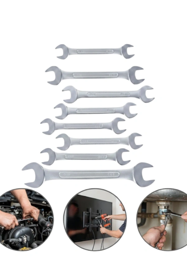 Uzun Ömürlü Kombine Anahtar Seti 8 Parça