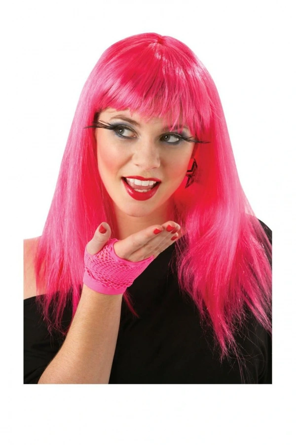Uzun Pembe Renk Parti Peruğu
