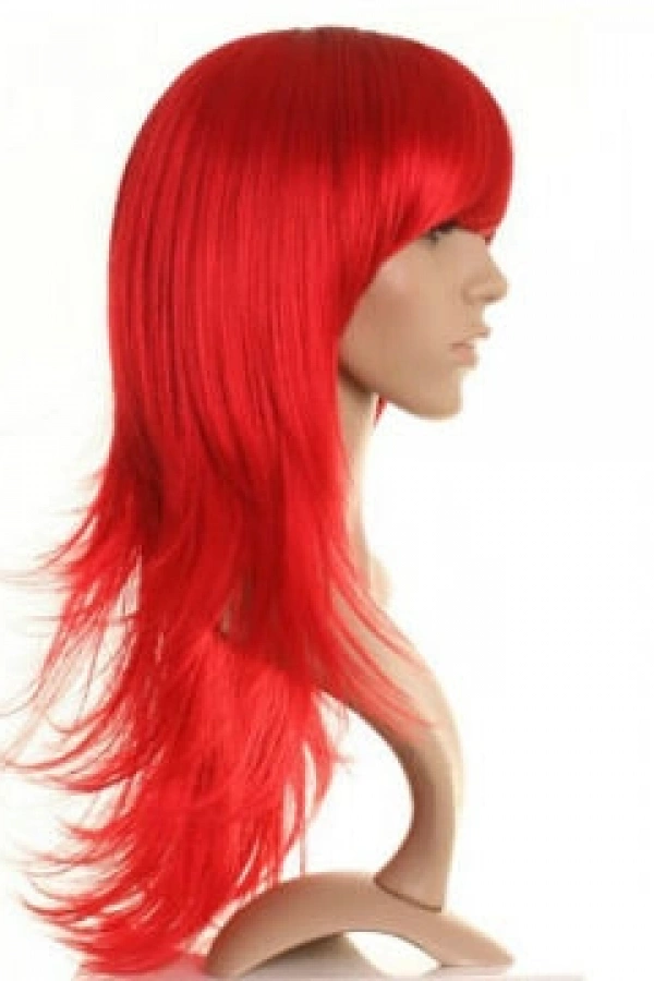 Uzun Peruk Saç Kırmızı