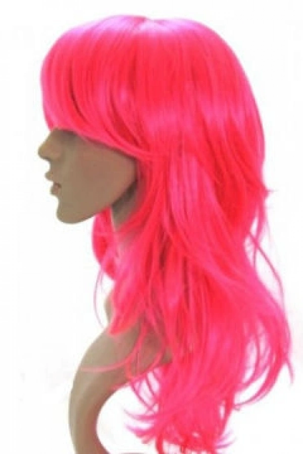 Uzun Peruk Saç - Pembe