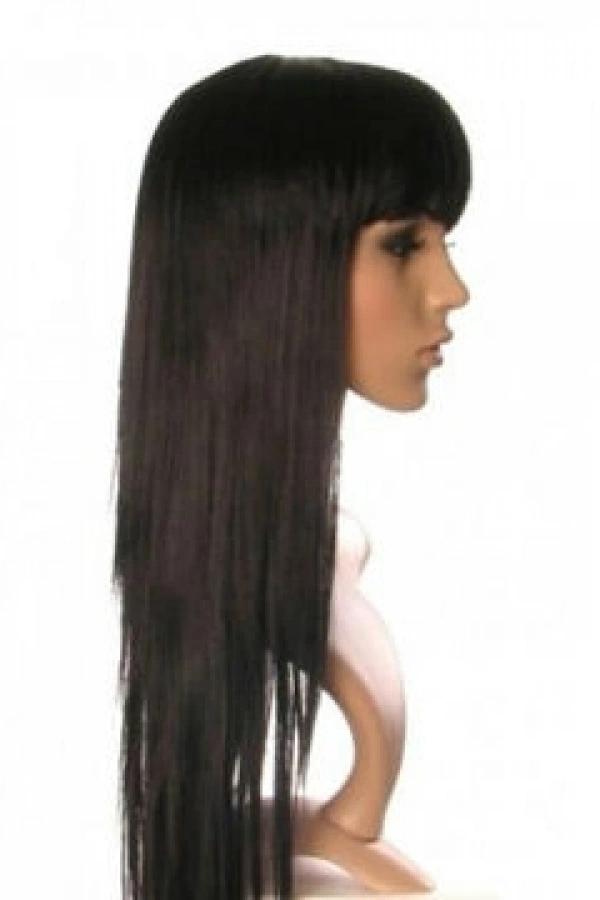 Uzun Peruk Saç - Siyah