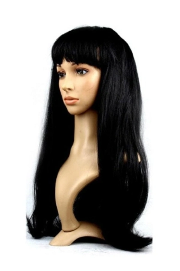 Uzun Siyah Peruk Saç