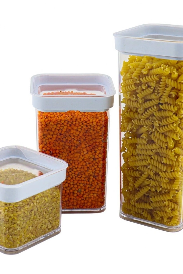 Vakumlu Kare Saklama Kabı - 1 litre