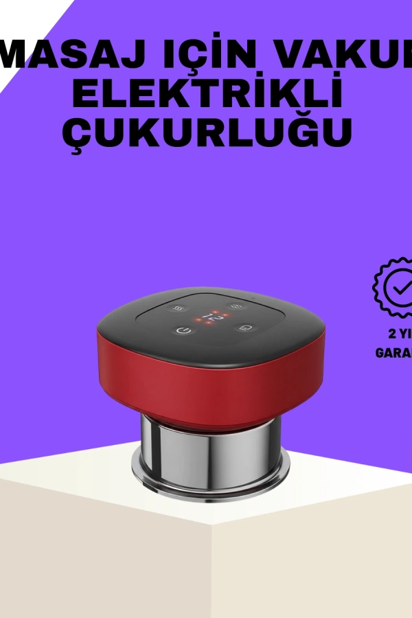 Vakumlu Masaj Aleti Çok Kademeli Emme Isıtmalı Ev Tipi Terapi