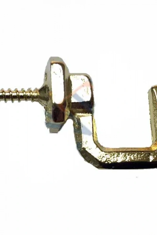 Vidalı Kanca, Askı Büyük - 15x23mm, Sarı - 100 Adet