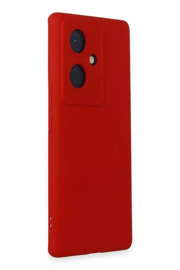 Vivo V29 Lite Kılıf Nano içi Kadife Silikon - Kırmızı