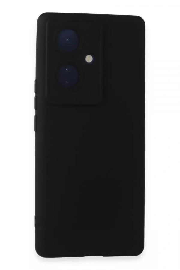 Vivo V29 Lite Kılıf Nano içi Kadife Silikon - Siyah