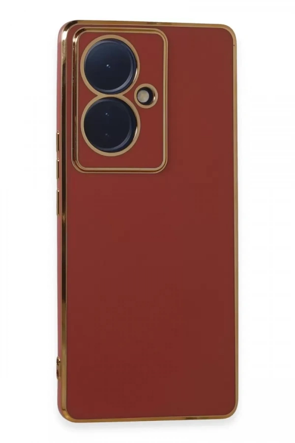 Vivo V29 Lite Kılıf Volet Silikon - Kırmızı