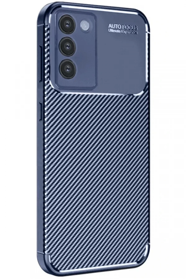 Vivo V30 Lite 4G Kılıf Auto Focus Karbon Kapak - Lacivert