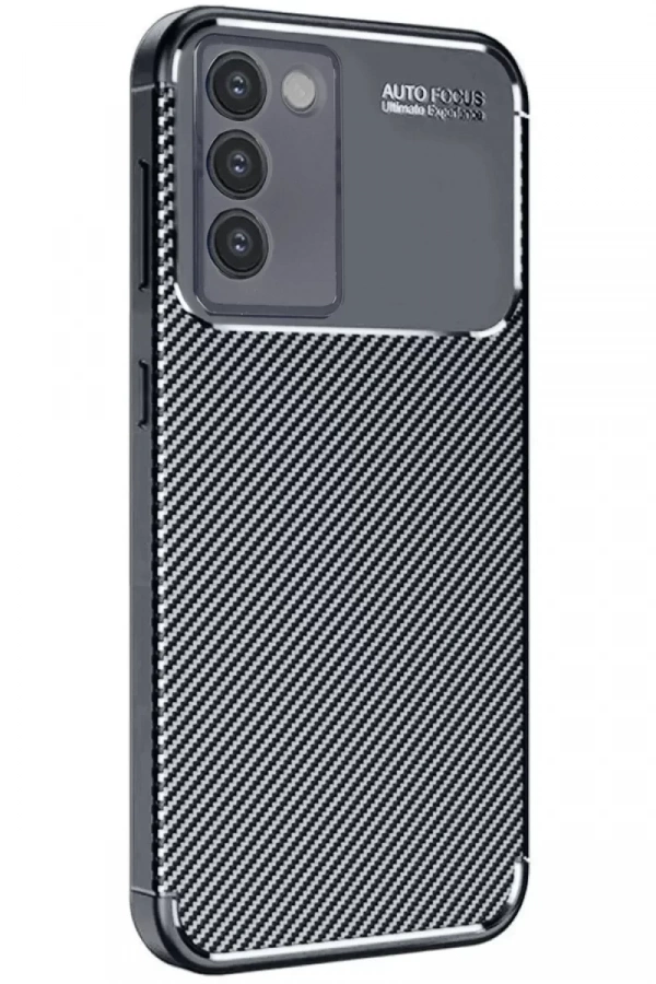 Vivo V30 Lite 4G Kılıf Auto Focus Karbon Kapak - Siyah
