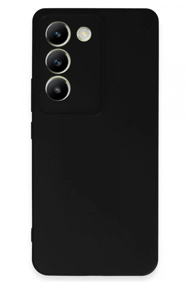 Vivo V30 Lite 4G Kılıf First Silikon - Siyah