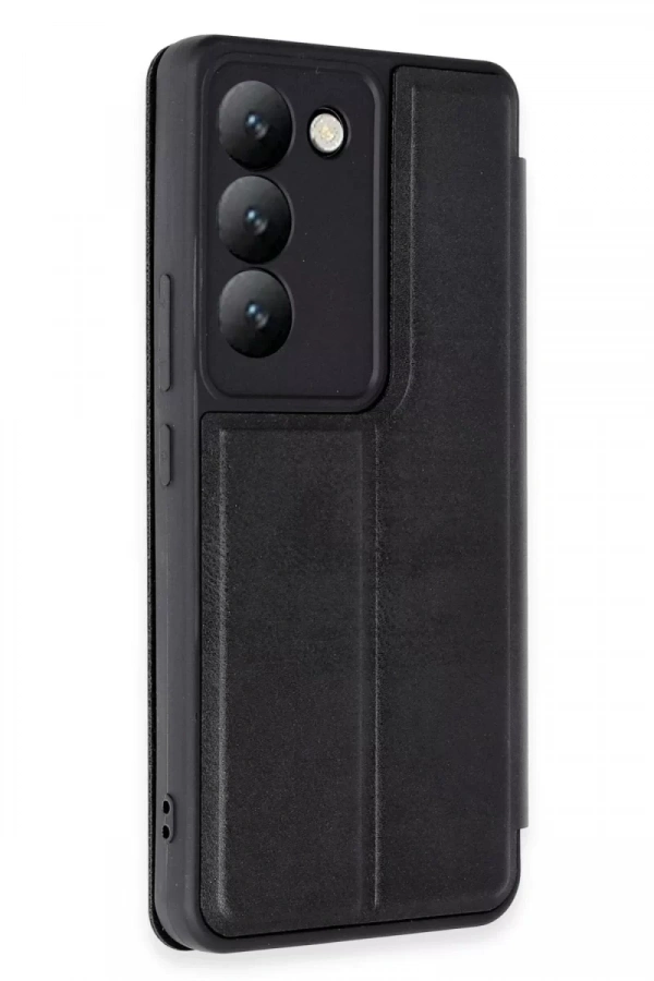 Vivo V30 Lite 4G Kılıf Flip Cover - Siyah