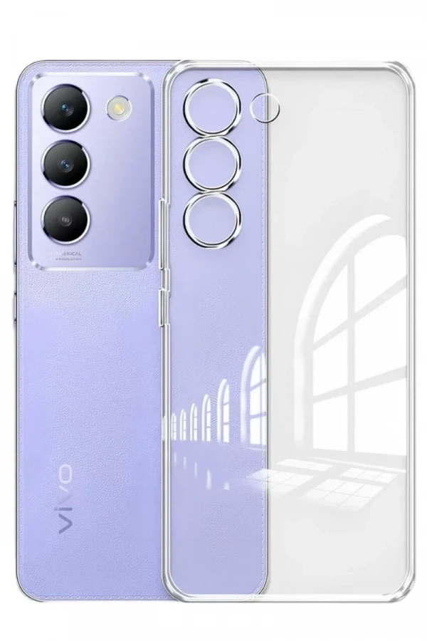 Vivo V30 Lite 4G Kılıf Lüx Şeffaf Silikon
