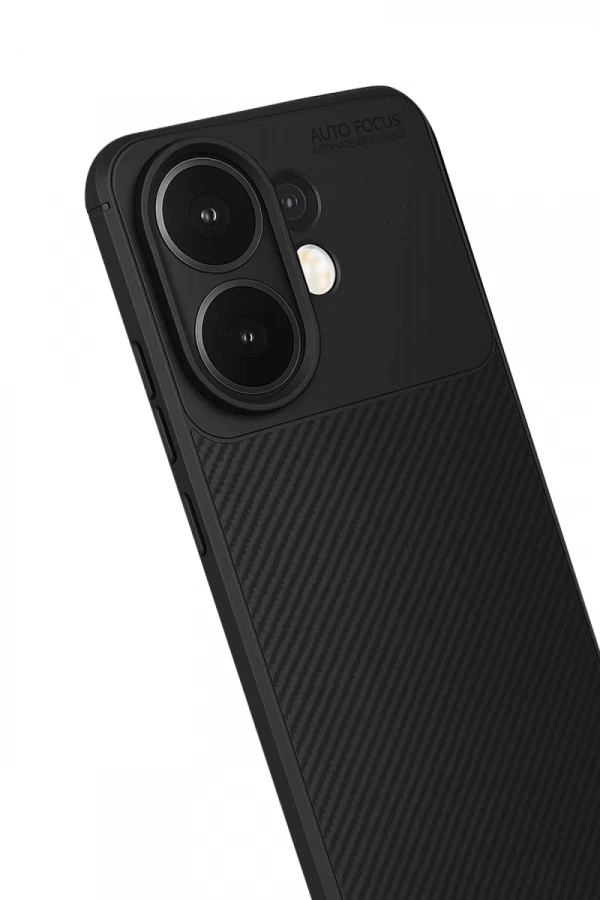 Vivo V60 5G Auto Focus Karbon Kapak - Siyah