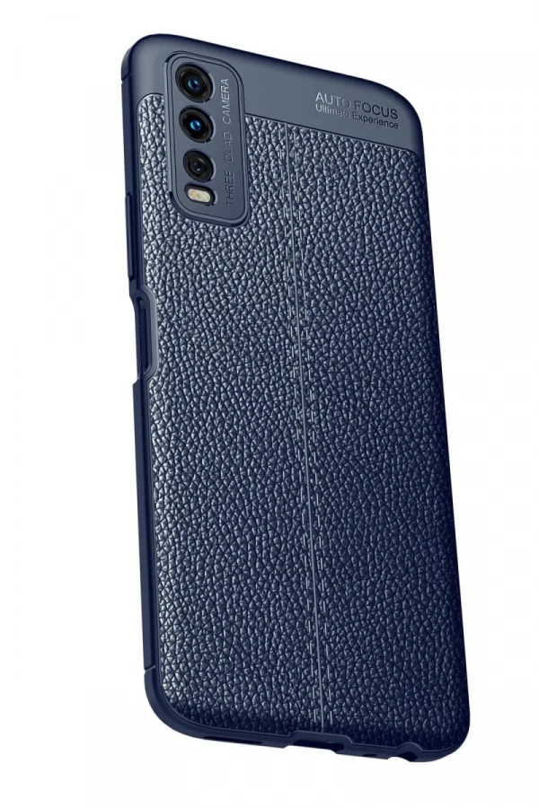 Vivo Y11S Kılıf Auto Focus Kapak - Lacivert