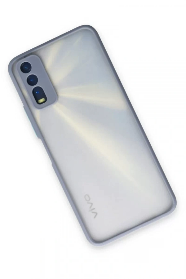 Vivo Y11S Kılıf Montreal Silikon Kapak - Gri