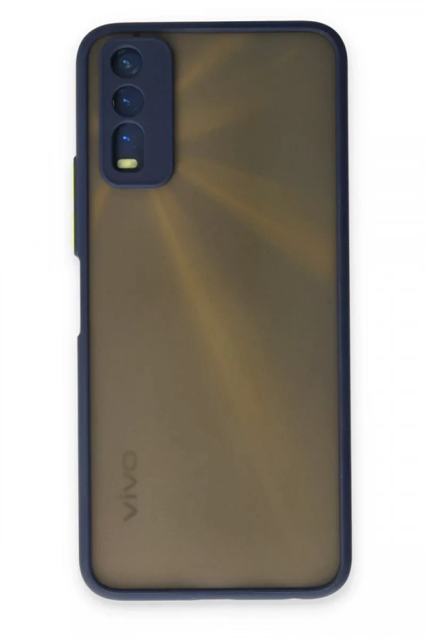 Vivo Y11S Kılıf Montreal Silikon Kapak - Lacivert