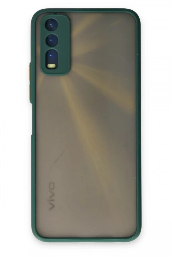 Vivo Y11S Kılıf Montreal Silikon Kapak - Yeşil