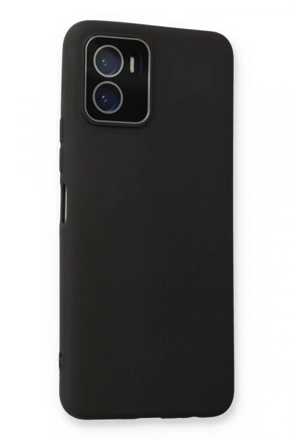 Vivo Y15S Kılıf Lansman Glass Kapak - Siyah