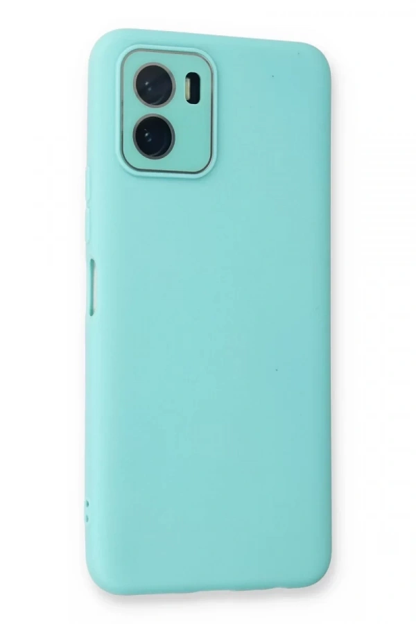 Vivo Y15S Kılıf Lansman Glass Kapak - Turkuaz