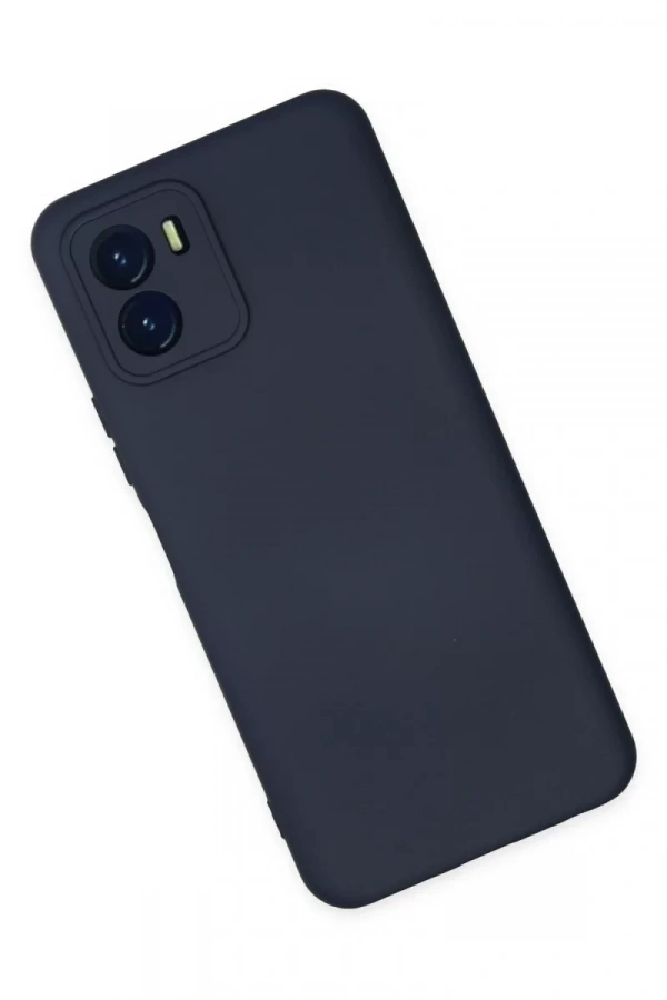 Vivo Y15S Kılıf Nano içi Kadife Silikon - Lacivert